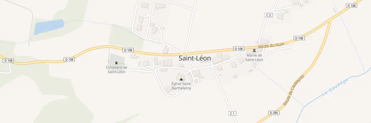 Plan du 2 Rue du Presbytère à Saint-Léon