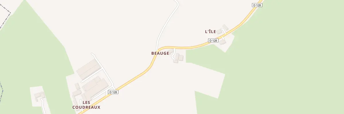 Plan du 1 Beauge à Congé-sur-Orne