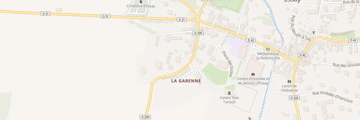 Plan du 8 Rue de l’Abbé Turiault à Essay