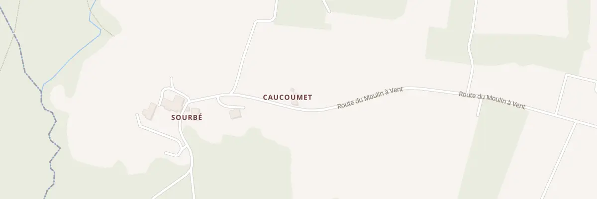 Plan du 92 Caucoumet à Xaintrailles