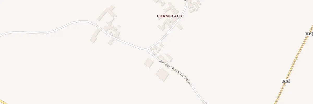 Plan du 1 Rue de la Roche du Maine à Dercé