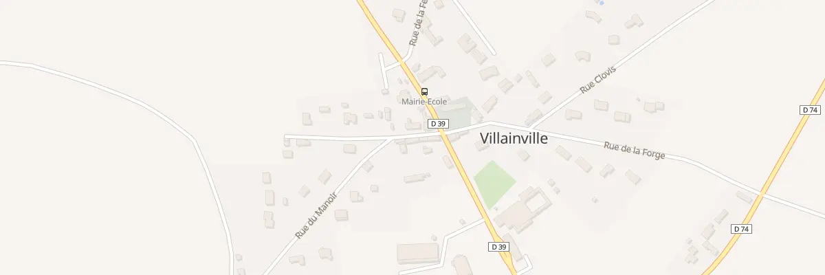 Plan du 1 Rue du Manoir à Villainville