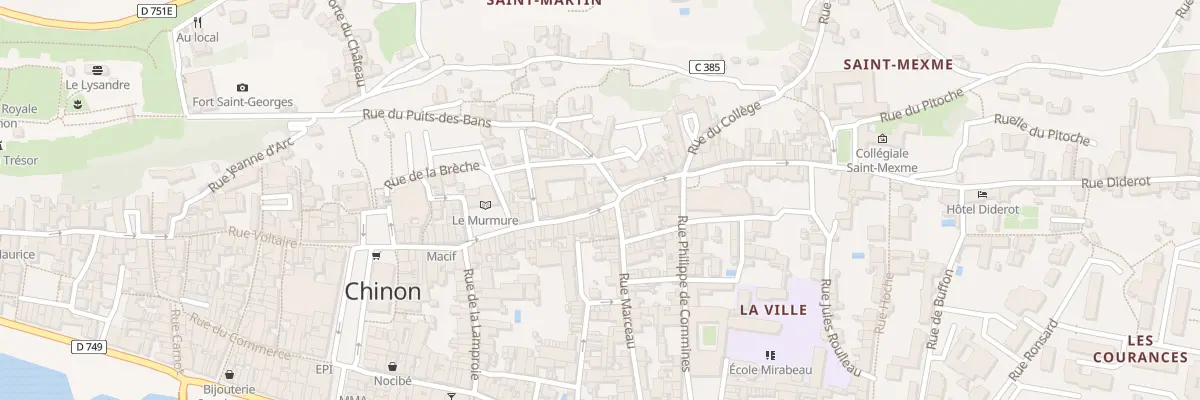 Plan du 46 Rue Jean Jacques Rousseau à Chinon