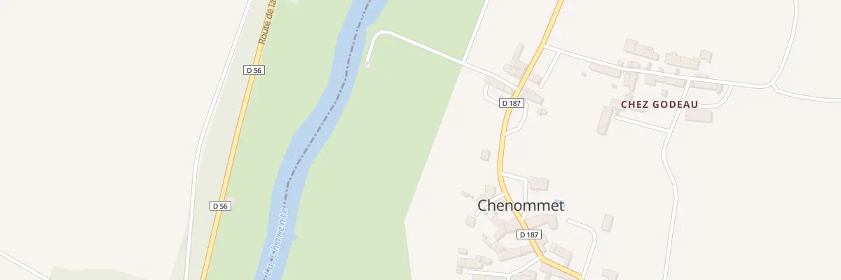 Plan du 13 Rue de l’Église Chenommet à Aunac-sur-Charente
