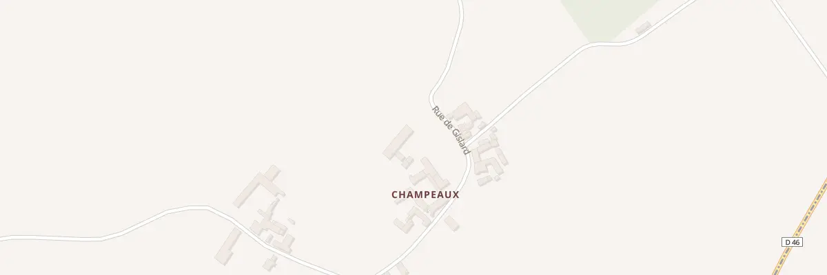 Plan du 3 Rue de Gislard à Dercé