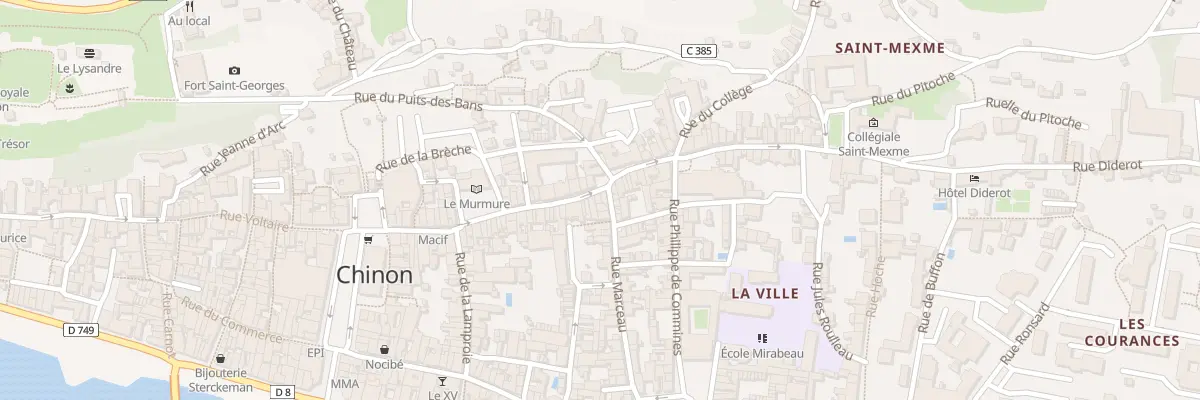Plan du 69 Rue Jean Jacques Rousseau à Chinon