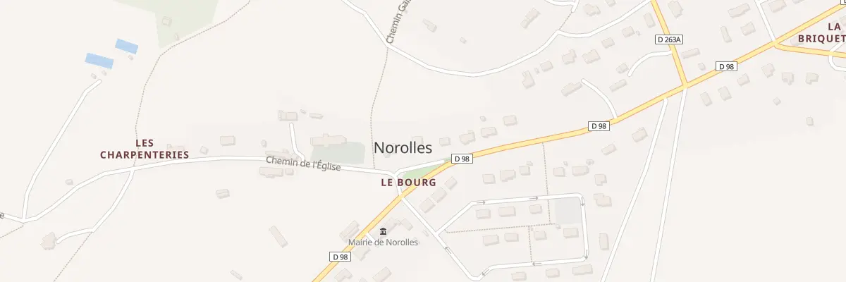 Plan du 12 Chem de l’Église à Norolles