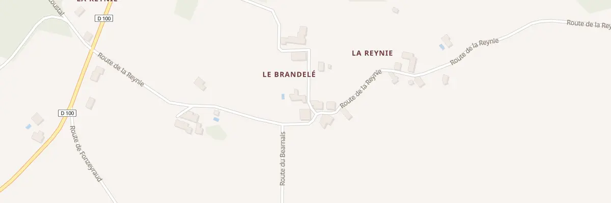 Plan du 96 La Grande Reynie à Saint Privat en Périgord