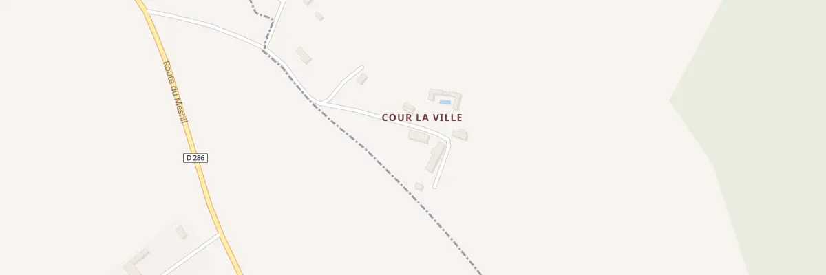 Plan du 5011 Cour La Ville au Mesnil-sur-Blangy
