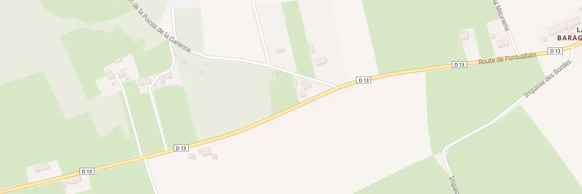 Plan du 1 Che de la Pointe de la Garenne à Mayet