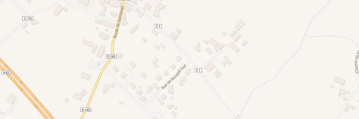 Plan du 321 Rue de Bacqué Sud à Calonges