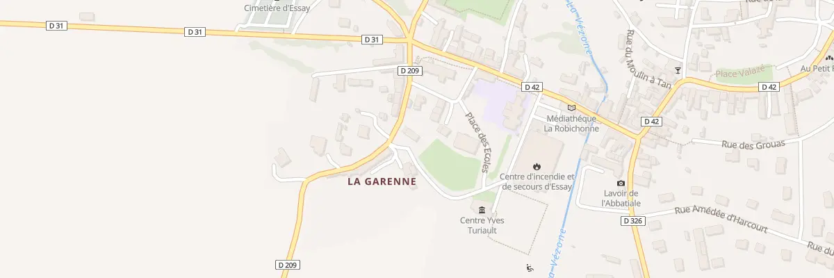 Plan du 3 Rue de l’Abbé Turiault à Essay