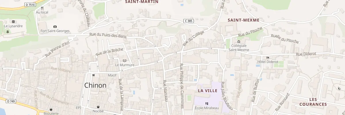 Plan du 81 Rue Jean Jacques Rousseau à Chinon