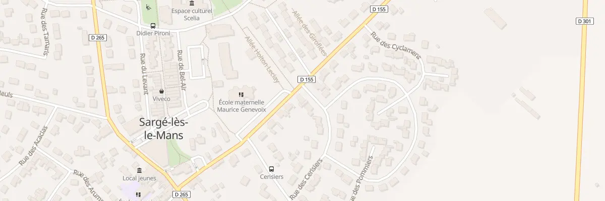 Plan du 2 Rue des cerisiers à Sargé-lès-le-Mans