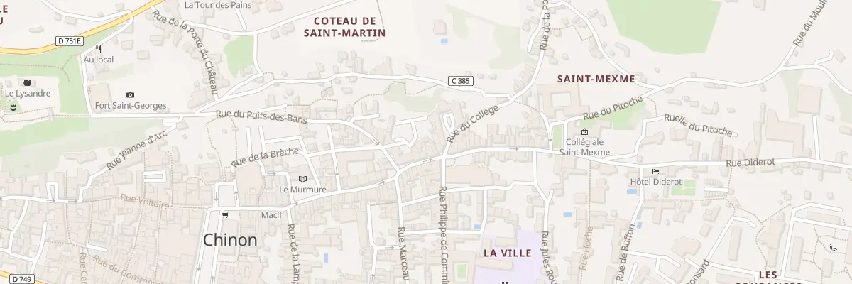 Plan du 60B Rue Jean Jacques Rousseau à Chinon