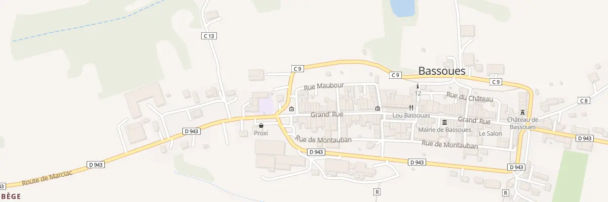 Plan du 5053 Le Village à Bassoues
