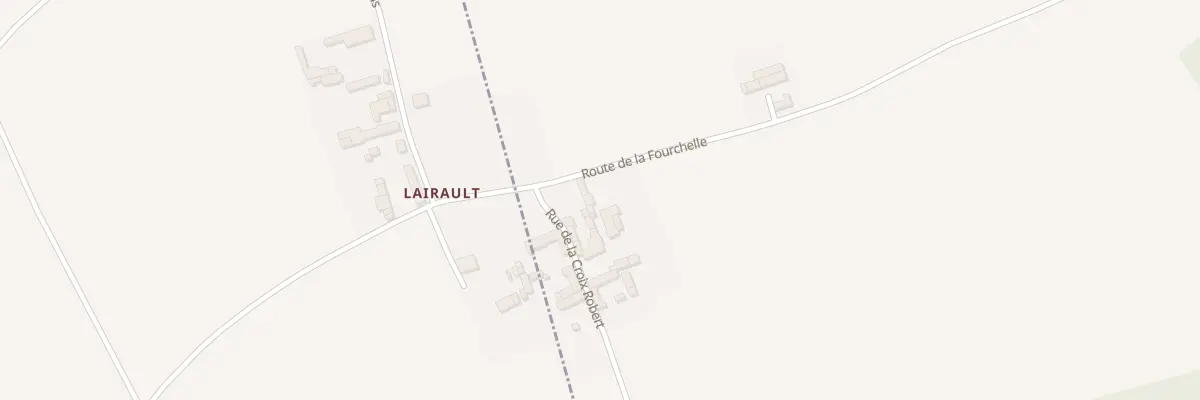 Plan du 1 Rte de la Fourchelle à Doussay