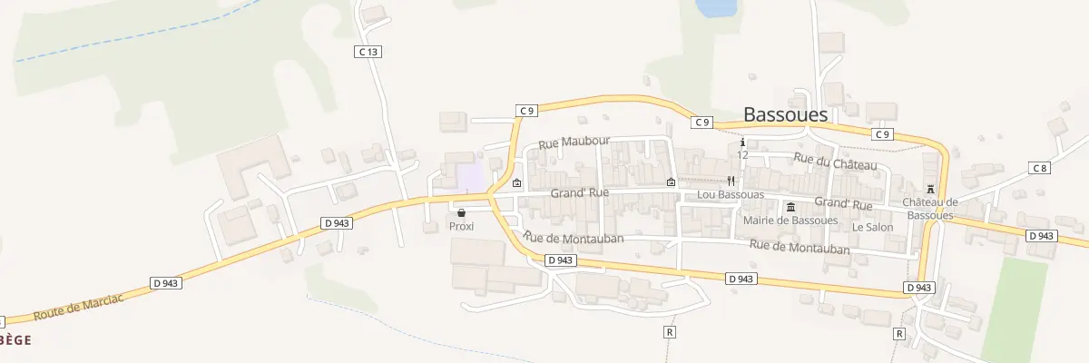 Plan du 86 Rue Grand Rue à Bassoues