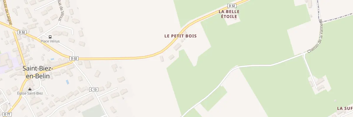 Plan du 5166 Le Petit Bois à Saint-Biez-en-Belin