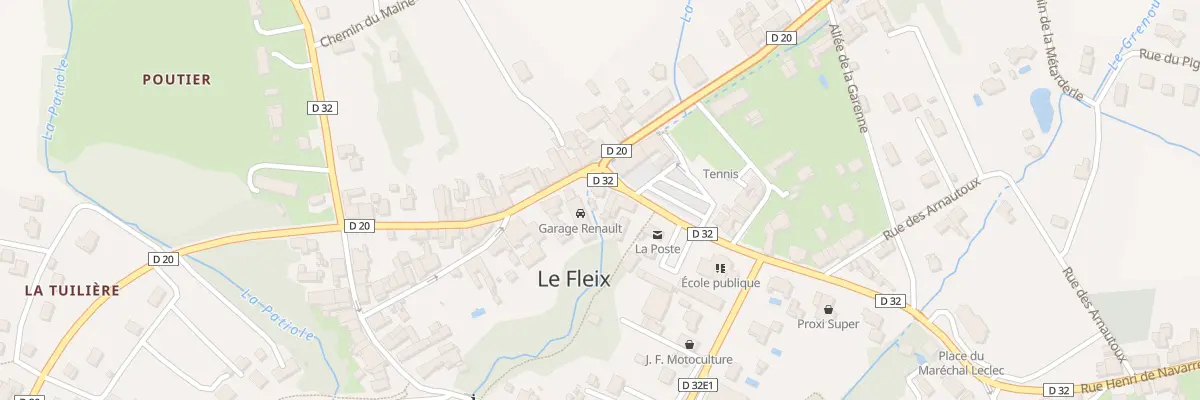 Plan du 24 Rue Henri de Navarre au Fleix