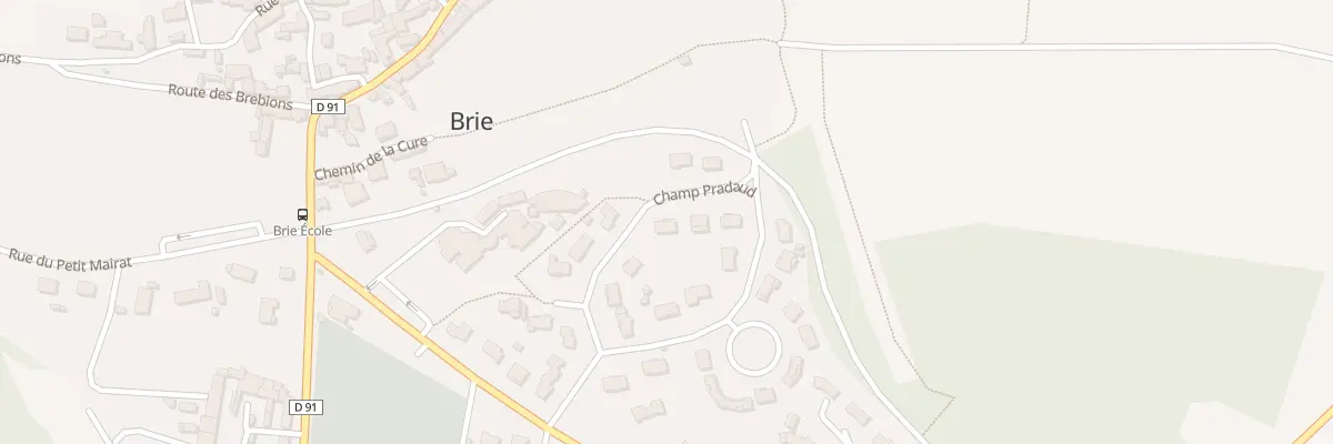Plan du 18 Le Champ Pradaud à Brie