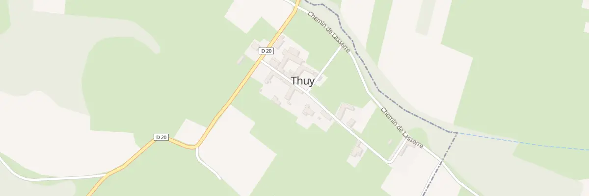 Plan du 100 Rue des Pyrénées à Thuy