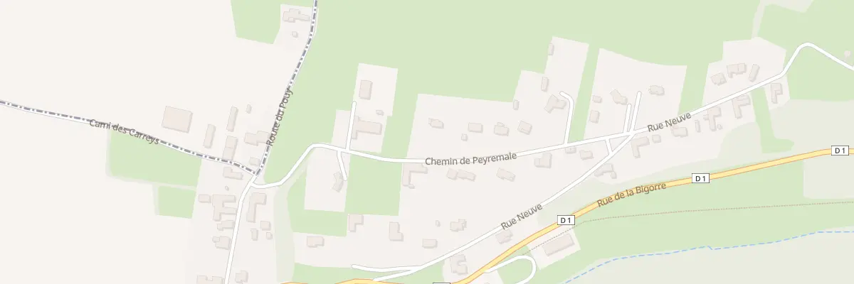 Plan du 11 Che de Peyremale à Aubarède