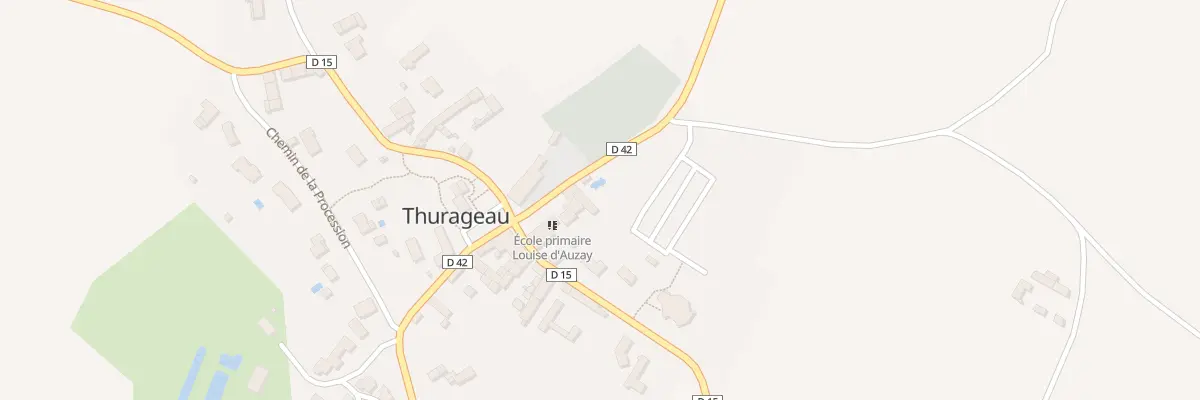 Plan du 2 Pl de l’École à Thurageau
