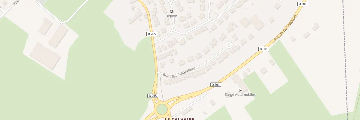 Plan du 3 Rue des Amandiers à Sargé-lès-le-Mans