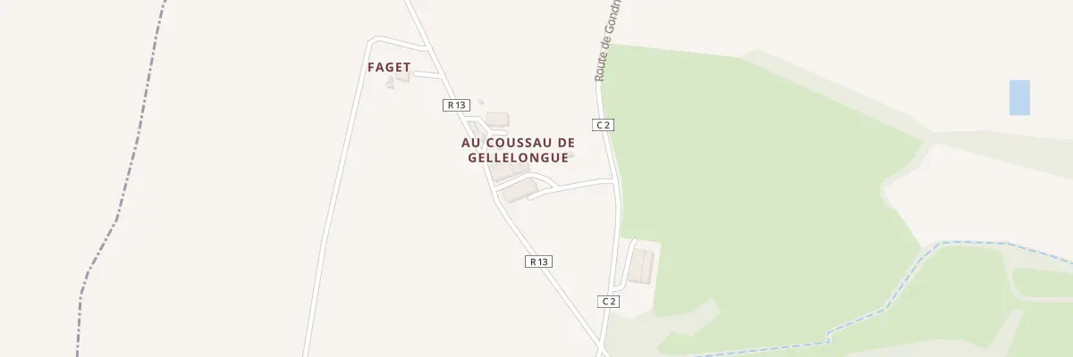 Plan du 5044 Au Coussau de Gellelongue à Lauraët