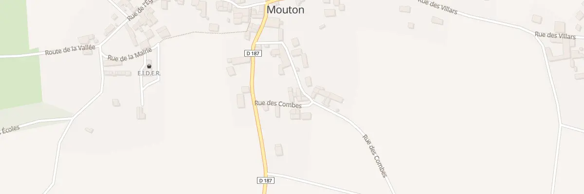 Plan du 1 Rue des Combes à Mouton