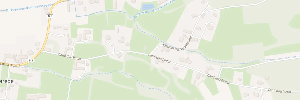 Plan du 1 Che des Tourterelles à Aubarède