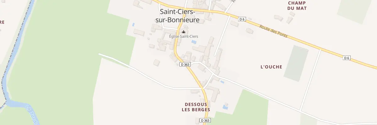Plan du 7 Rue de l’Eglise à Saint-Ciers-sur-Bonnieure