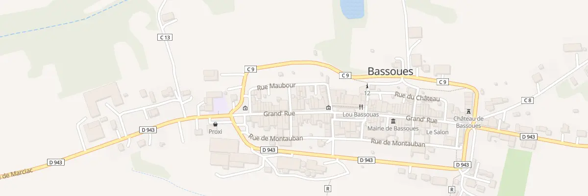 Plan du 70 Rue Grand Rue à Bassoues