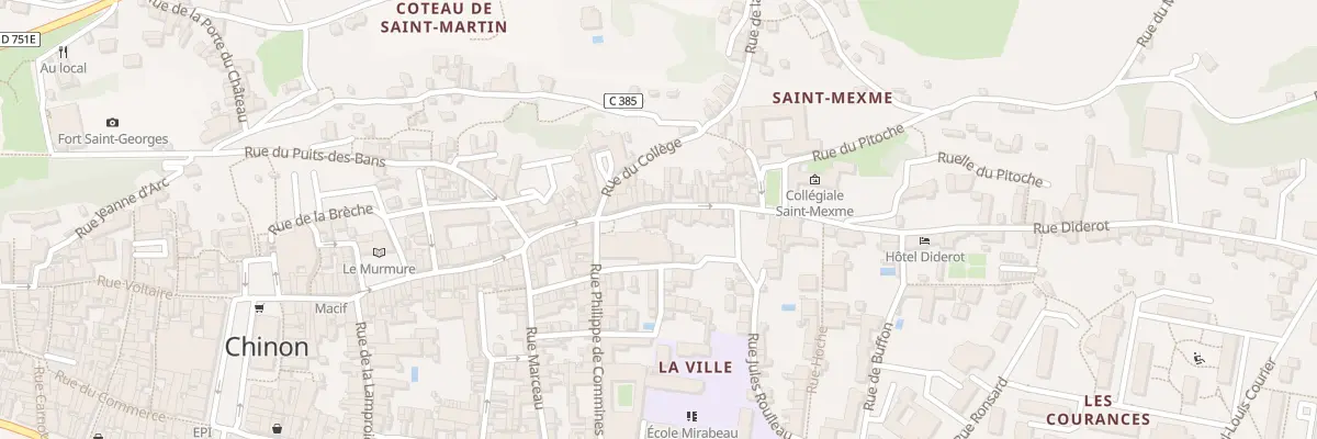 Plan du 99 Rue Jean Jacques Rousseau à Chinon