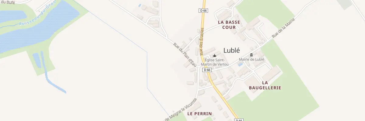 Plan du 2 Rue du Plan d’Eau à Lublé