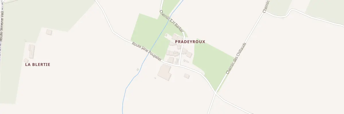 Plan du 35 Praderoux Nord à Chassaignes