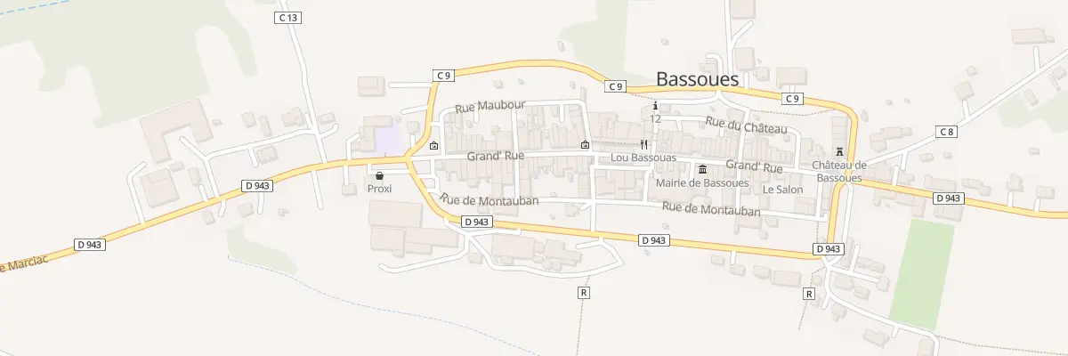 Plan du 65 Rue Grand Rue à Bassoues