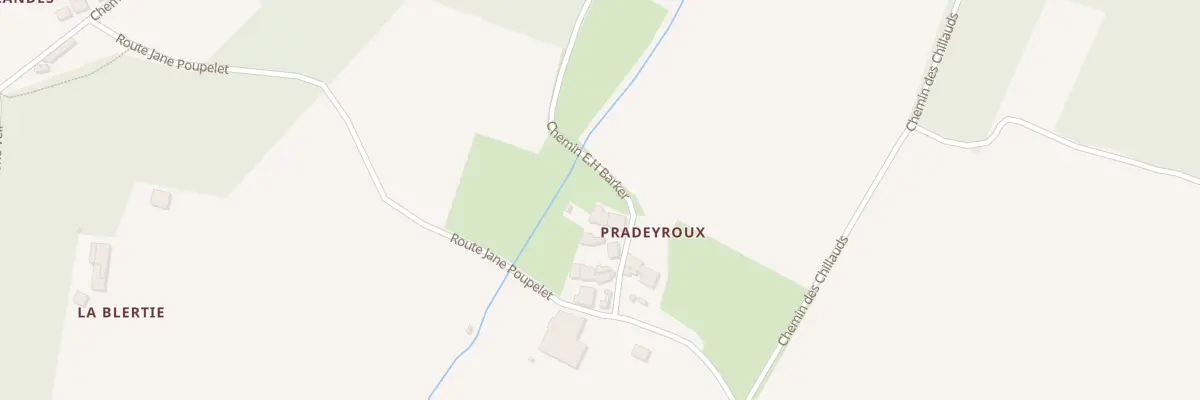 Plan du 33 Praderoux à Chassaignes
