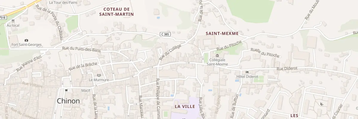 Plan du 80 Rue Jean Jacques Rousseau à Chinon
