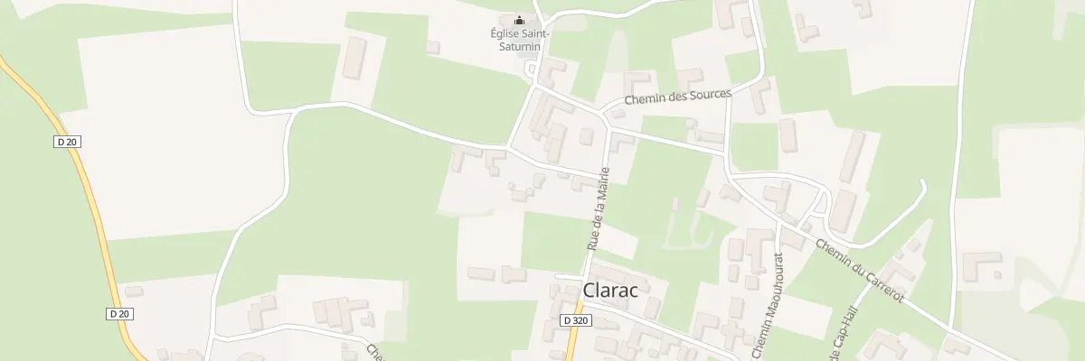 Plan du 1 Che de Péruilher à Clarac