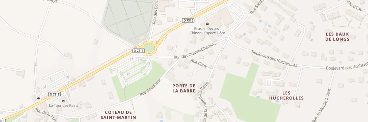 Plan du 9102 Rue Beauloisir à Chinon