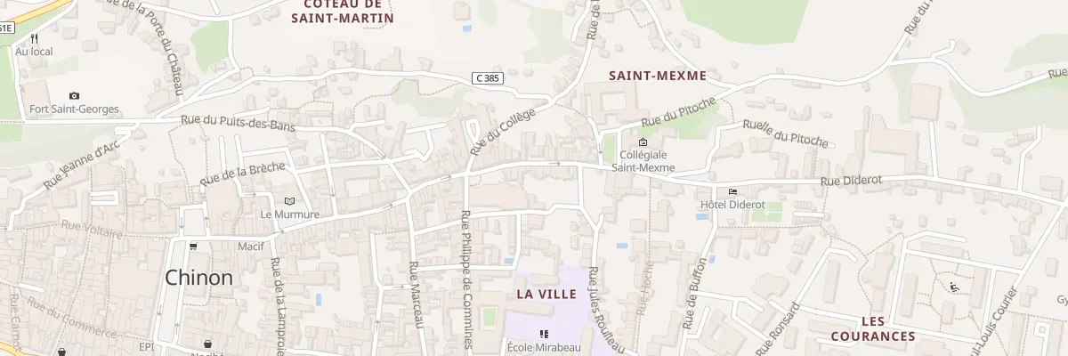 Plan du 105 Rue Jean Jacques Rousseau à Chinon