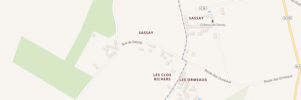 Plan du 6A Rue de Sassay à La Roche-Clermault