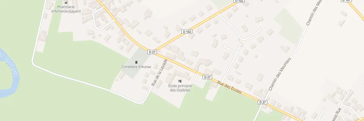 Plan du 69 Rue des Ecoles à Aunac-sur-Charente