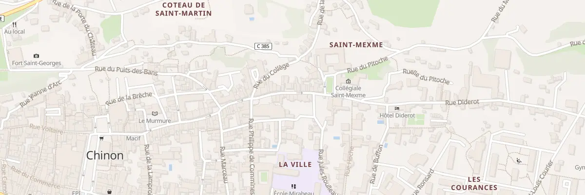 Plan du 107 Rue Jean Jacques Rousseau à Chinon