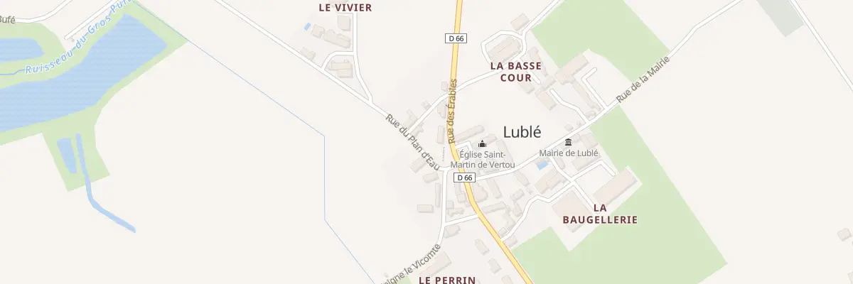 Plan du 1 Rue des Erables à Lublé