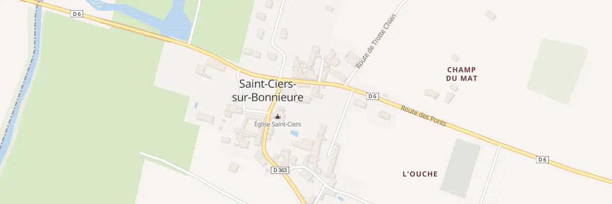 Plan du 6 Rte des Ponts à Saint-Ciers-sur-Bonnieure