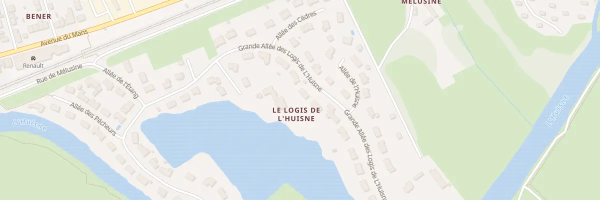 Plan du 20 Gde All des Logis de l’Hui à Yvré-l’Évêque