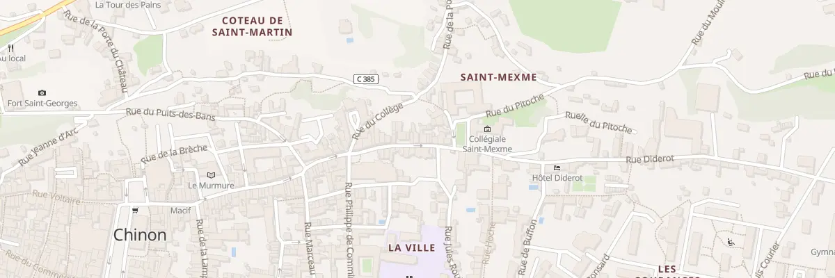 Plan du 86 Rue Jean Jacques Rousseau à Chinon
